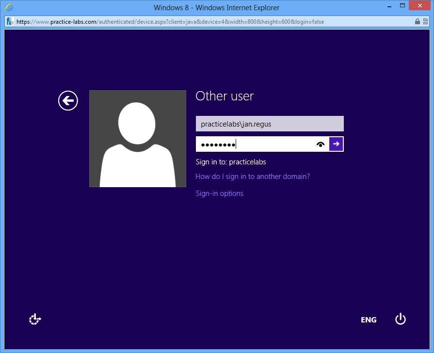 Practice Labs screenshot.